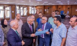 رئيس جامعه طنطا يتفقد لجان اختبارات القدرات بكلية علوم الرياضة