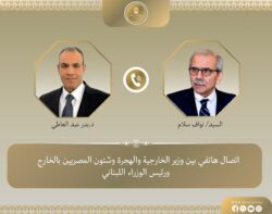 اتصال هاتفي بين وزير الخارجية ورئيس الوزراء اللبناني.