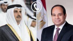 الرئيس السيسي أجري اليوم اتصالًا هاتفيًا بسمو أمير دولة قطر