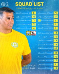 قائمة الإسماعيلي لمواجهة الزمالك بـ دوري Nile