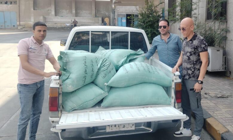 ضبط نصف طن دقيق مدعم قبل تهريبه إلى السوق السوداء بالإسكندرية