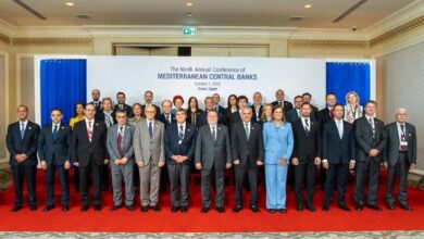 البنك المركزي المصري يستضيف الدورة التاسعة من مؤتمر البنوك المركزية الأورومتوسطية بالقاهرة.