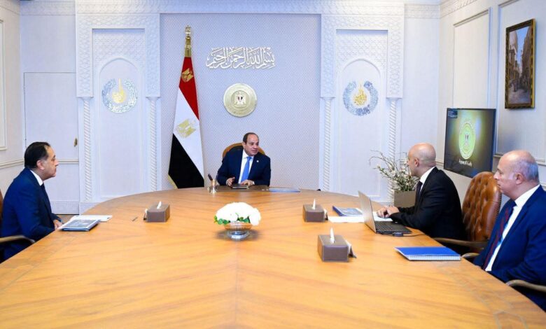 الرئيس السيسي إجتمع اليوم مع مدبولي رئيس مجلس الوزراء، عبد اللطيف وزير التربية والتعليم