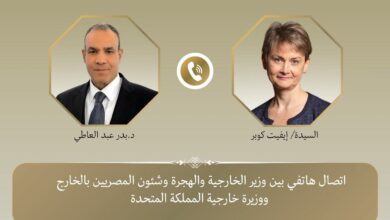 وزير الخارجية ونظيرته البريطانية يبحثان هاتفيًا تنفيذ إتفاق إنهاء الحر-ب في غزة