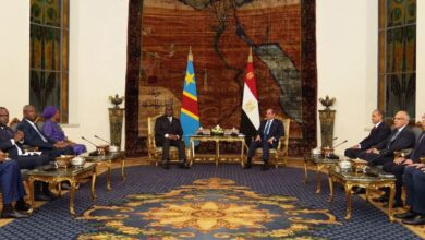 إستقبل الرئيس السيسي اليوم الرئيس فيليكس تشيسيكيدي رئيس جمهورية الكونجو الديمقراطية.