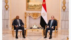 الرئيس عبد الفتاح السيسي يستقبل رئيس مجلس السيادة الانتقالي السوداني بقصر الاتحادية.