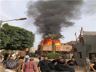 محافظ الجيزة: السيطرة الكاملة على حريق استوديو مصر دون خسائر