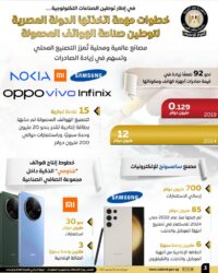 مصر على مشارف أن تصبح مركزًا رائدًا لتصنيع الهواتف الذكية بالشرق الأوسط.