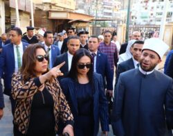 وزراء التنمية والأوقاف ومحافظ الغربية يتفقدون أعمال تطوير محيط مسجد السيد البدوي.