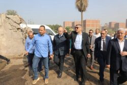 محافظ الجيزة يتفقد محطة المناولة الوسيطة لتجميع المخلفات بالبراجيل.