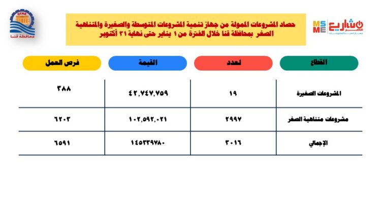 قنا تشعل سوق المشروعات: 145 مليون جنيه تدفع 3 آلاف مشروع للانطلاق