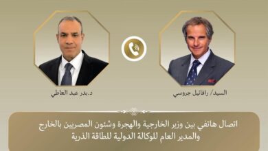 إتصال هاتفي بين وزير الخارجية والمدير العام للوكالة الدولية للطاقة الذرية