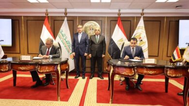 وزير العدل يشهد مراسم توقيع بروتوكول تعاون بين وزارة العدل والبنك الأهلي المصـري.