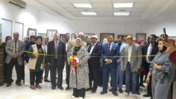 إفتتاح ملتقي العبير للفنون التشكيلية والخط العربي بكلية التربية النوعية بالدقي في القاهرة