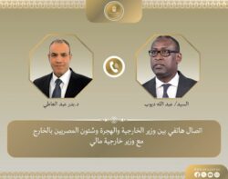 إتصال هاتفي بين وزير الخارجية ونظيره المالي لبحث سبل التعاون الثنائي. 