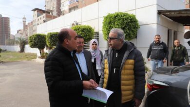 رئيس شركة الصرف الصحي بالإسكندرية يتفقد محطة رفع الرأس السوداء