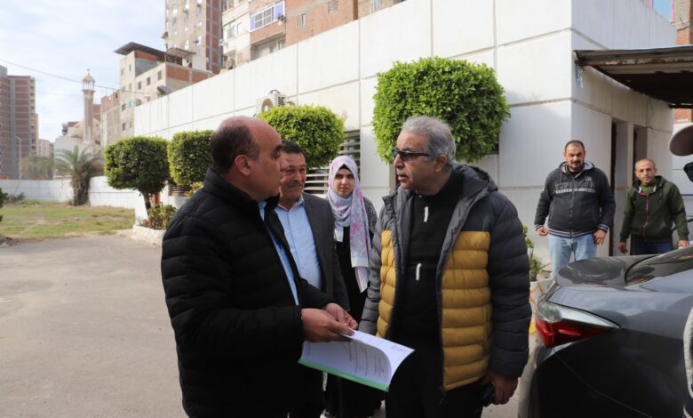 رئيس شركة الصرف الصحي بالإسكندرية يتفقد محطة رفع الرأس السوداء