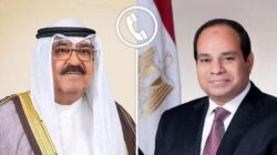 أجرى الرئيس السيسي اتصالاً هاتفياً مع أخيه سمو الشيخ مشعل الأحمد الجابر الصباح، أمير دولة الكويت.