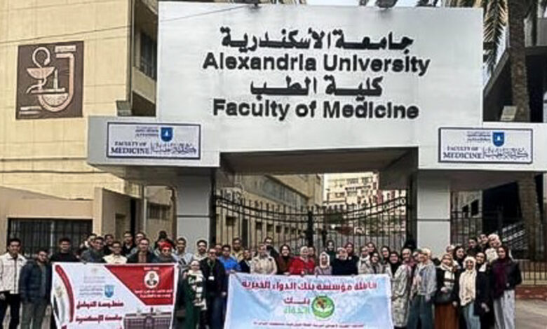 طب جامعة الإسكندرية تطلق قافلة طبية شاملة لخدمة أهالي عزبة النهضة بمنطقة العامرية