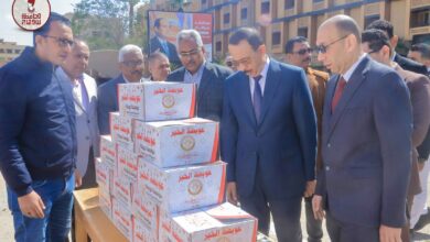 محافظ سوهاج يتفقد وصول 10 آلاف كرتونة مواد غذائية لتوزيعها على الأسر الأكثر احتياجا
