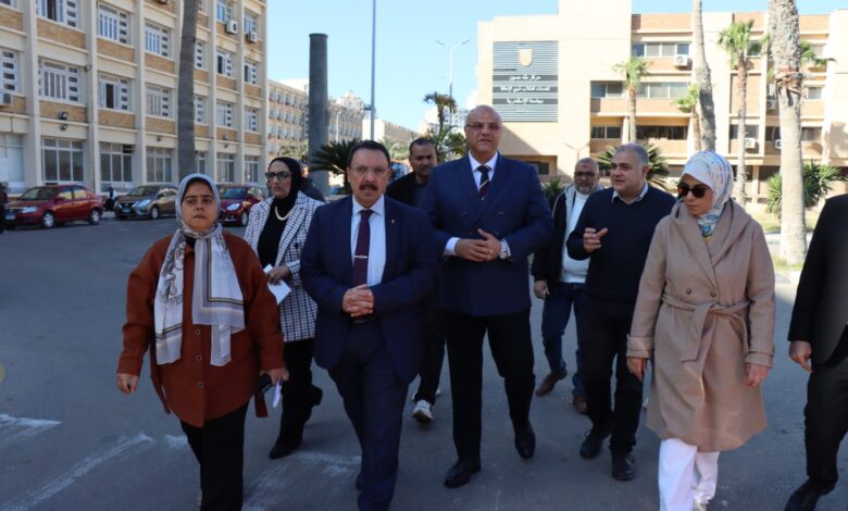 محافظة الإسكندرية وجامعة الإسكندرية تبحثان حلاً لأزمة انتظار مرافقي مرضى الشاطبي