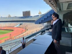 وزير الشباب والرياضة يتفقد إستاد القاهرة الدولي استعدادًا لاستضافة المباريات المقبلة.