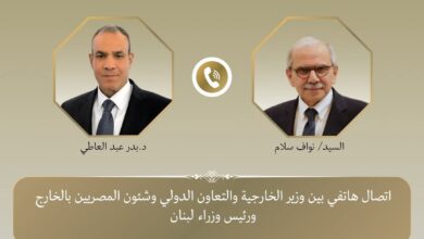 إتصال هاتفي بين وزير الخارجية ورئيس الوزراء اللبناني