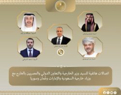 وزير الخارجية يُجري اتصالات مكثفة مع نظرائه في 4 دول عربية لمتابعة التطورات الإقليمية.