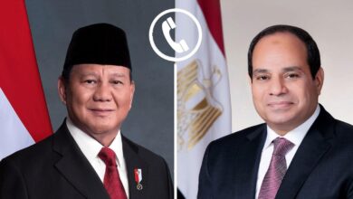 الرئيس السيسي تلقي اليوم اتصالًا هاتفياً رئيس إندونيسيا