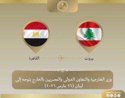 وزير الخارجية يتوجه إلى بيروت للتأكيد على دعم مصر للبنان الشقيق