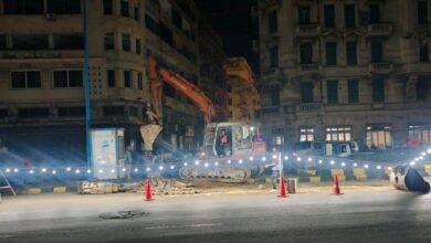 الصرف الصحي بالإسكندرية تقضي على اختناق البورصة وتعيد انسيابية الشبكة بكفاءة عالية
