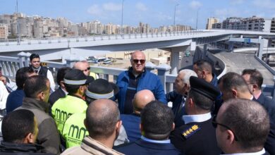محافظ الإسكندرية يتفقد التشغيل التجريبي للكوبري “كوبري الفريق أول سليمان عزت”