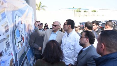 وزير الشباب والرياضة ومحافظ الإسكندرية يتفقدان منتدى الشباب بأبو قير