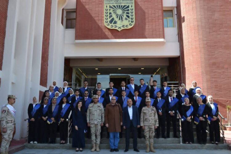 وفد طلابي من جامعة الإسكندرية يزور جنوب سيناء احتفالًا بعيدها القومي