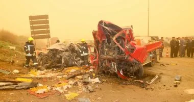 تصريح بدفن جثامين حاد-ث المنوفية