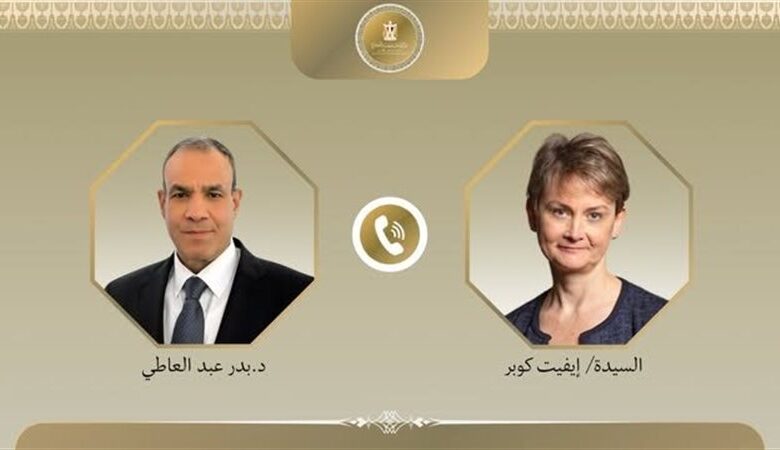 عبدالعاطي يطالب بريطانيا بالضغط على إس.رائي.ل لوقف العدوان على لبنان