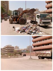 محافظ الجيزة يضبط فرزا عشوائيا للمخلفات بالوراق ويوجه بمحضر بيئي