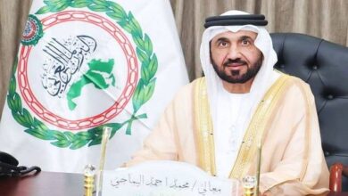 البرلمان العربي يدين الاعت-داء الإيراني على منطقة عجبان ومنشآت حبشان للغاز بالإمارات.