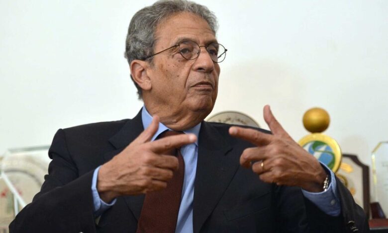 عمرو موسى يوجه نداء عاجلا إلى ترامب لإنقاذ الإنسانية