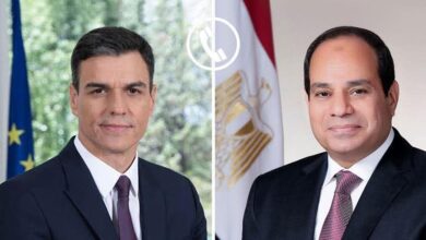 تلقى السيد الرئيس عبد الفتاح السيسي، اليوم، اتصالاً هاتفياً من السيد بيدرو سانشيز، رئيس وزراء إسبانيا.