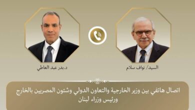 وزير الخارجية يبحث هاتفياً مع رئيس وزراء لبنان تطورات التصعيد الخط-ير