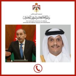 وزير الخارجية الأردني يبحث مع نظيره القطري تطورات المنطقة وآفاق التهدئة الإقليمية