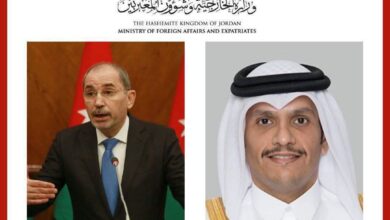 وزير الخارجية الأردني يبحث مع نظيره القطري تطورات المنطقة وآفاق التهدئة الإقليمية