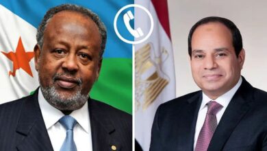 أجرى الرئيس السيسي، اليوم، اتصالًا هاتفيًا بأخيه الرئيس إسماعيل عمر جيله، رئيس جمهورية جيبوتي.