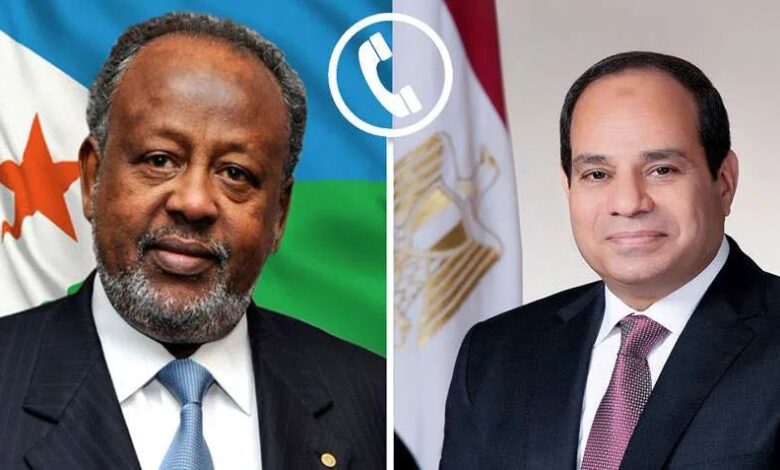 أجرى الرئيس السيسي، اليوم، اتصالًا هاتفيًا بأخيه الرئيس إسماعيل عمر جيله، رئيس جمهورية جيبوتي.