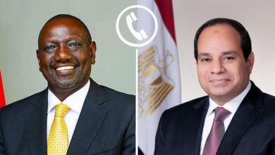 الرئيس السيسي أجري اليوم اتصالًا هاتفيًا بالرئيس رئيس جمهورية كينيا