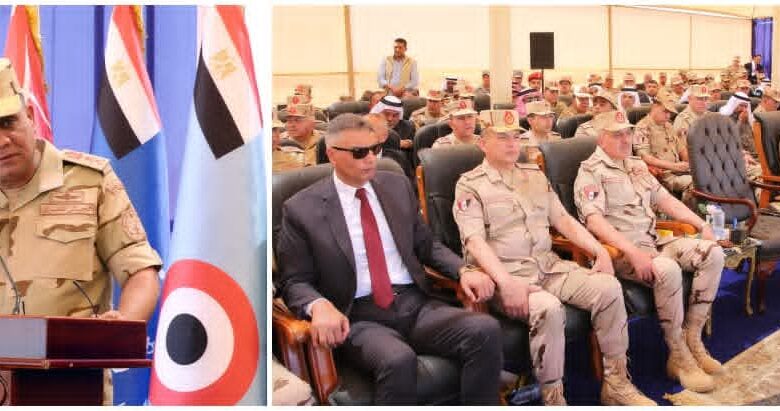 وزير الدفاع والإنتاج الحربى يشهد تنفيذ المرحلة الرئيسية للمشروع التكتيكى