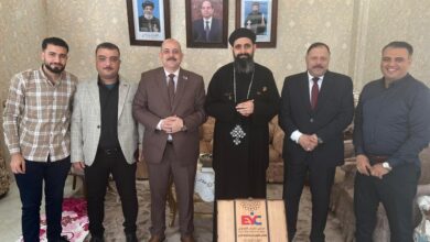 مجلس الشباب المصري بالمحلة الكبرى يهنئ الأقباط بعيد القيامة من قلب كنيسة العذراء بالمحلة