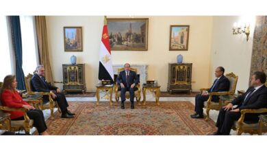 الرئيس السيسي إستقبل اليوم رئيس الولايات المتحدة الأمريكية للشؤون العربية والأفريقية