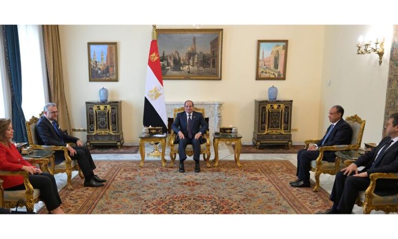 الرئيس السيسي إستقبل اليوم رئيس الولايات المتحدة الأمريكية للشؤون العربية والأفريقية